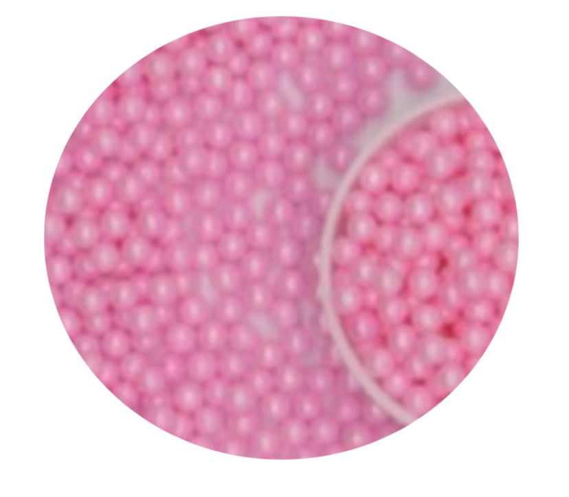 Pearly Pink Sugar Pearls 50g