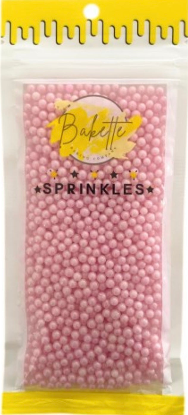 Pearly Pink Sugar Pearls 50g