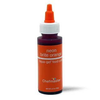 CHEFMASTER LIQUA-GEL NEON ORANGE 2.3OZ