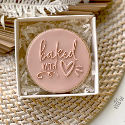 Baked With Love Debosser (Little Biskut Level Up!) - Custom Cookie Cutters
