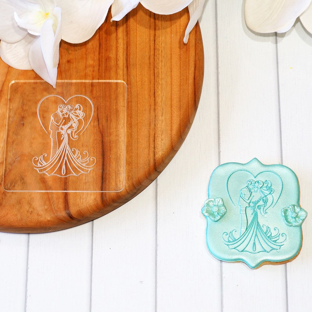 Bride and Groom Raise It Up / Deboss Cookie Stamp