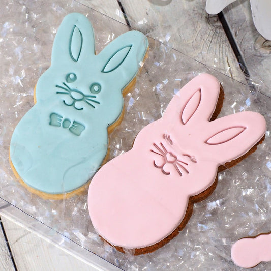 Bunny Face Emboss 3D Printed Cookie Stamp Set (2 pce)