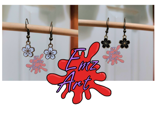 Pick Your Colour - Cherry Blossom Drop Earring - EmzArt