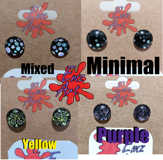 Pick Your Design - Simple Flower Stud Earrings - EmzArt