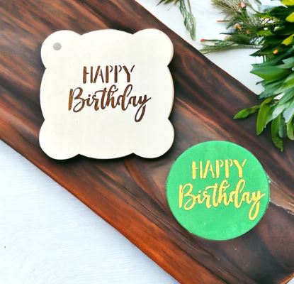 Happy Birthday (Fun) Cookie / Cupcake Stencil