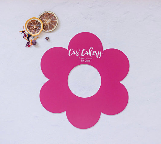 Cas' Cakery Origional Size Template - Flower