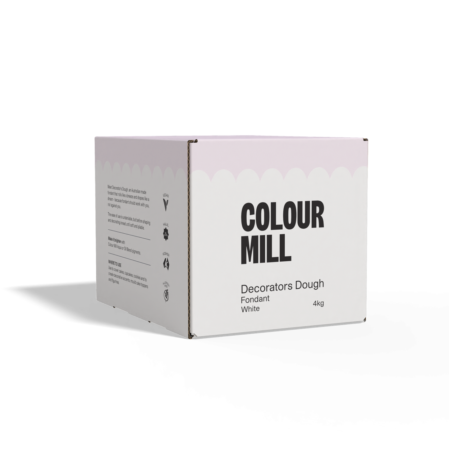 COLOUR MILL DECORATORS DOUGH WHITE 4KG Fondant
