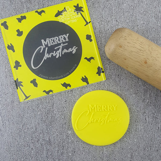 Merry Christmas V3 Debosser Custom Cookie Cutters