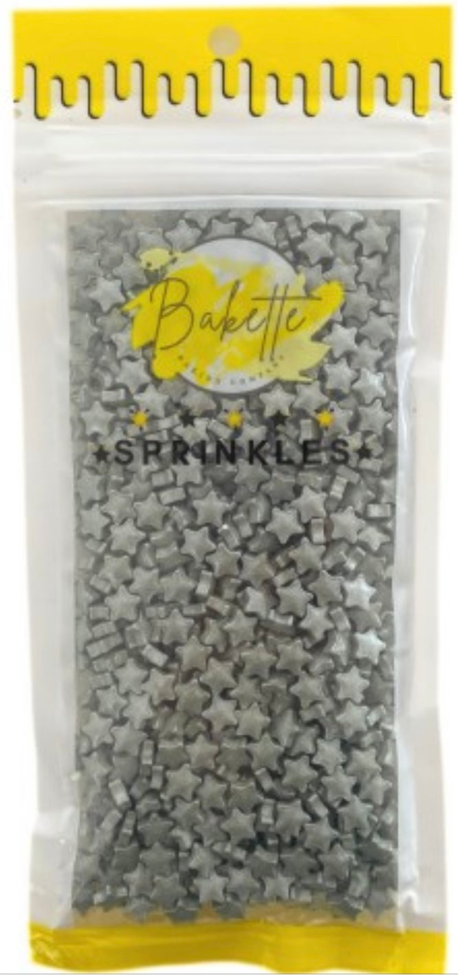 Silver Stars Sprinkle Mix 50g