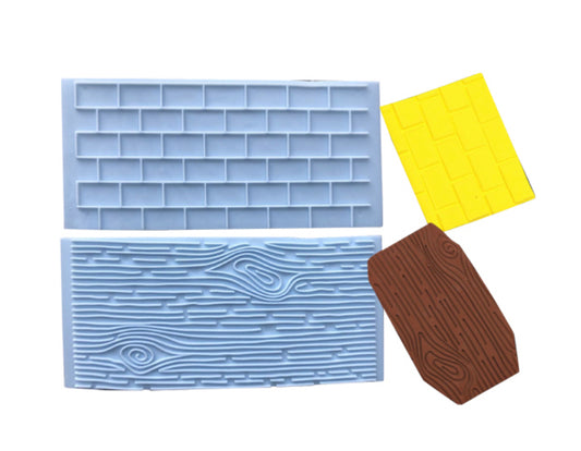 BRICK AND WOOD IMPRESSION TOOL - 2 PIECE SET