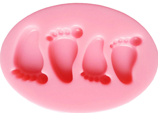 FEET SILICONE MOULD - SUGARCRAFT PINK SILICONE MOULD