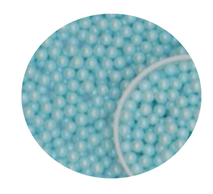 Pearly Blue Sugar Pearls 50g