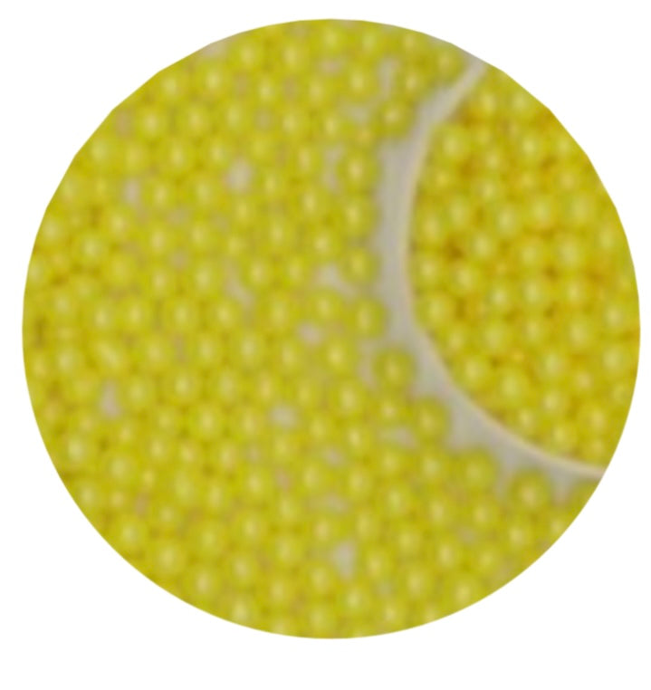 Pearly Yellow Sugar Pearls 50g