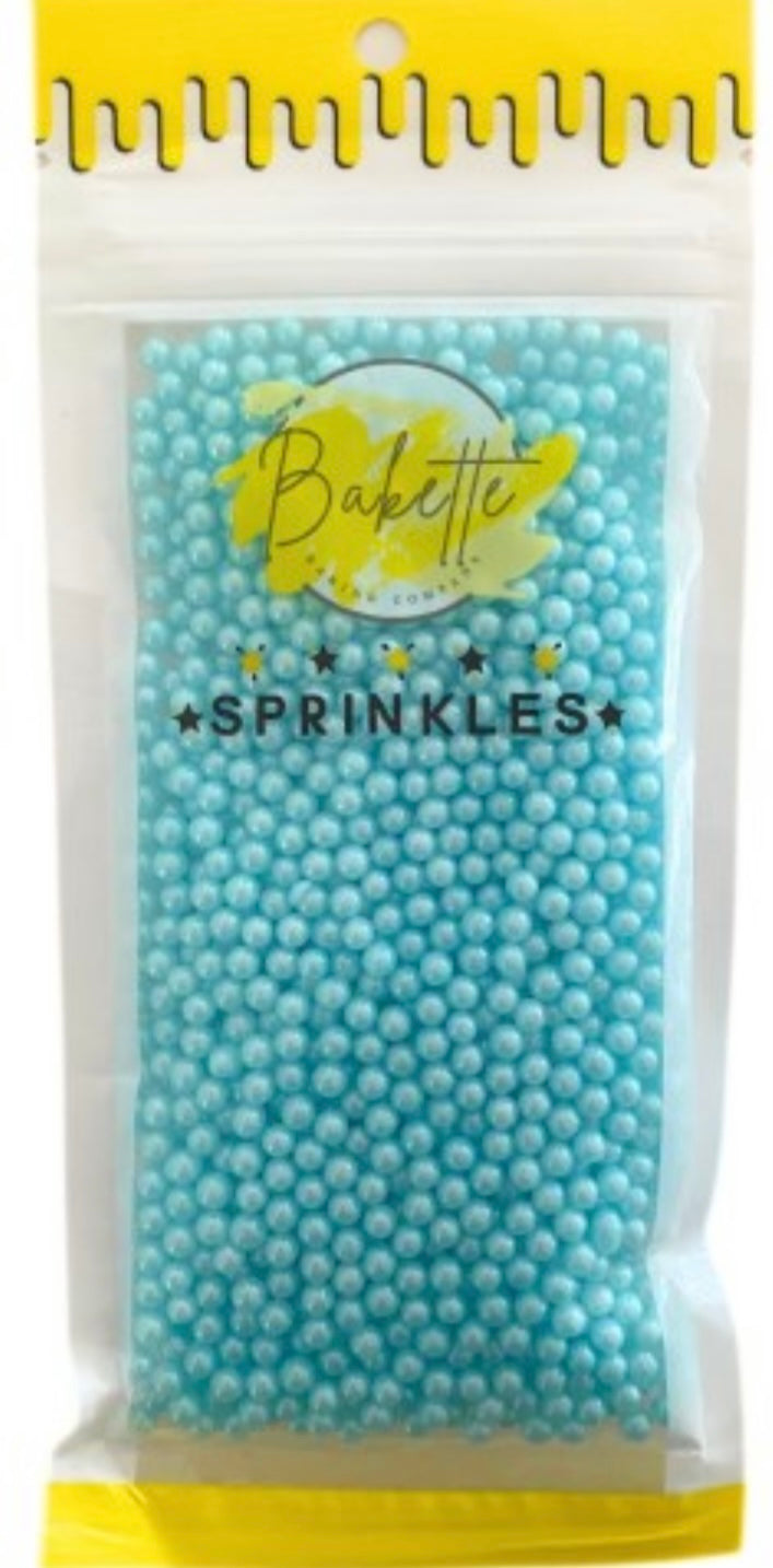 Pearly Blue Sugar Pearls 50g