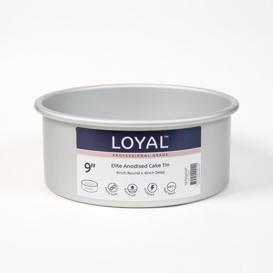 LOYAL Elite Anodised Cake Tin Round (9in) 4” DEEP