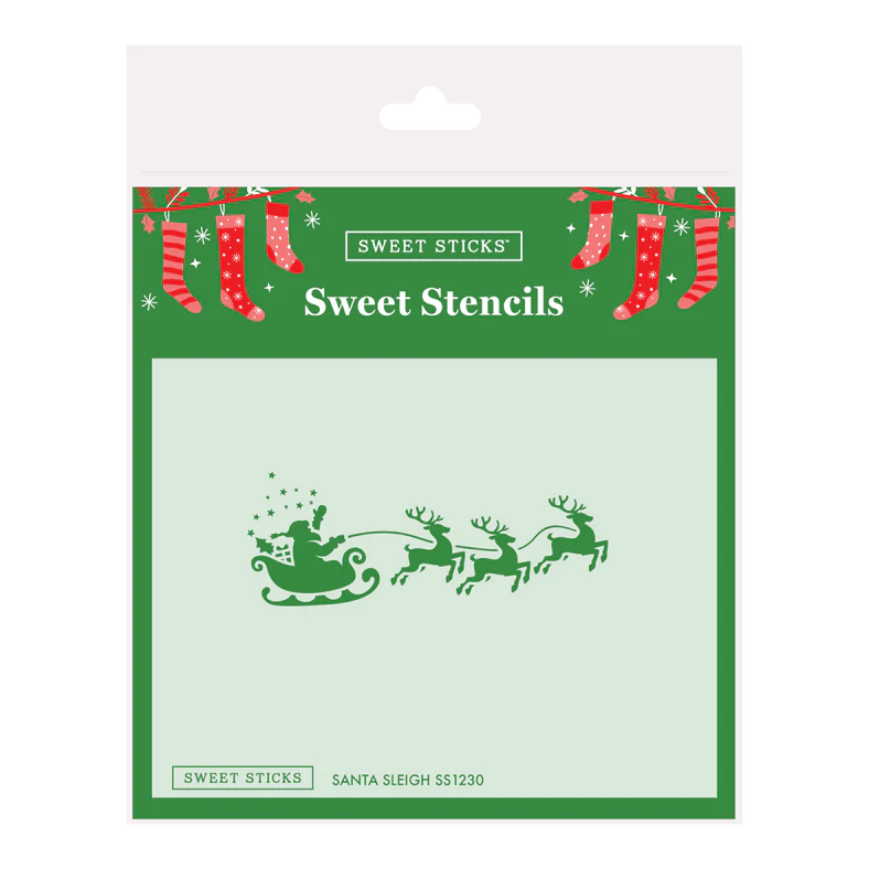 Sweet Sticks SANTA SLEIGH Stencil