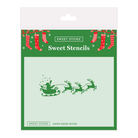 Sweet Sticks SANTA SLEIGH Stencil