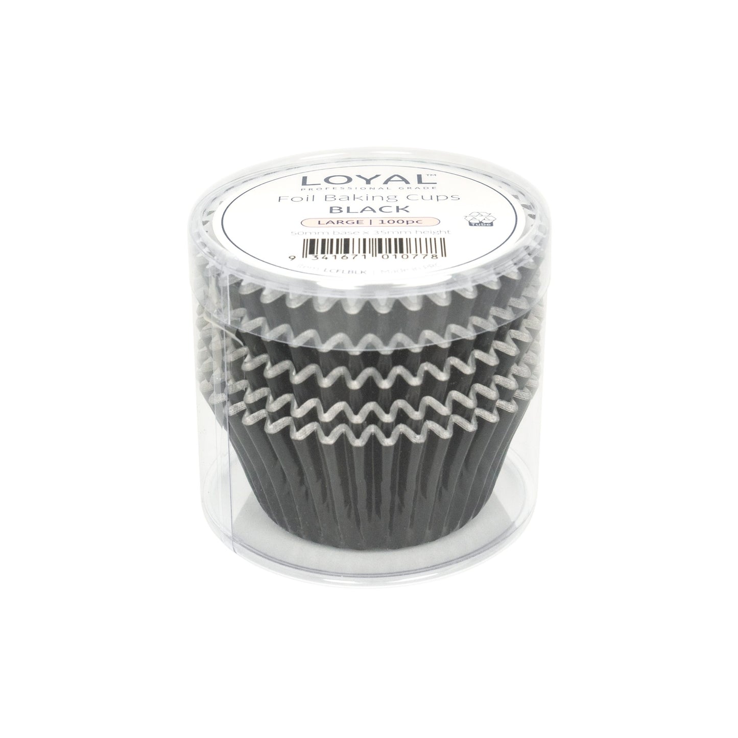 Loyal Black Foil Baking Cups (100pc) - Small