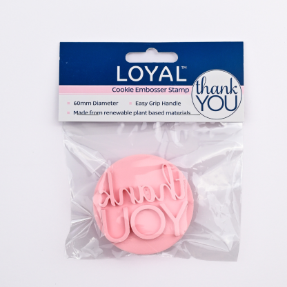 LOYAL Cookie Embosser Stamp Thank you
