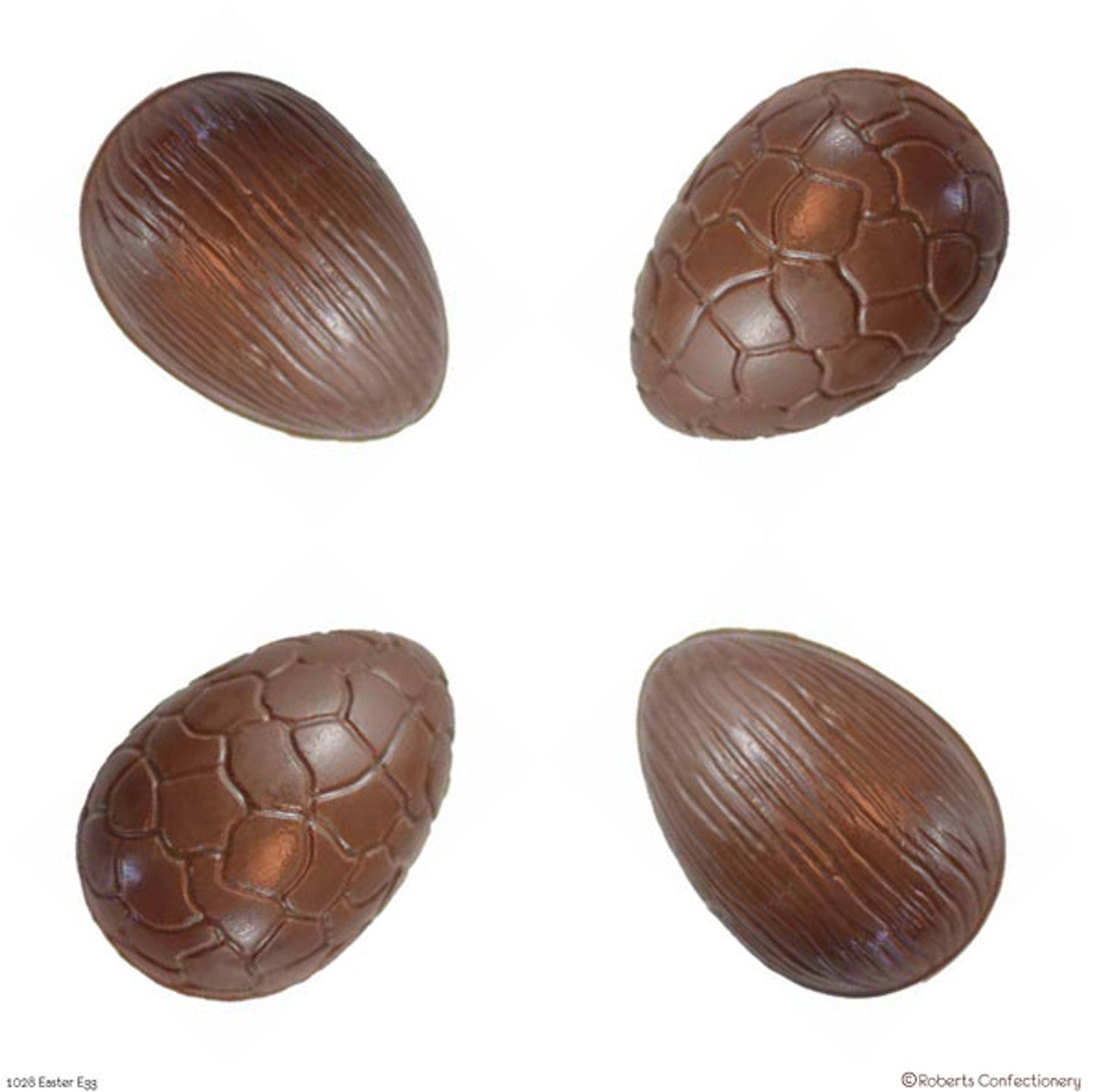 8 cm Ribbed & Cracked Egg  Easter Chocolate Mould