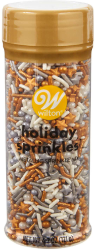 WILTON HOLIDAY METALLICS SPRINKLE MIX 121g