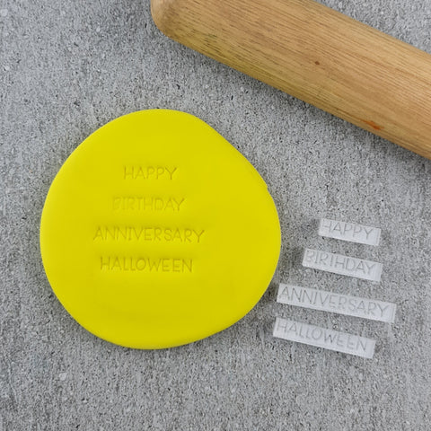 Birthday Mixed Message Embosser Set Custom Cookie Cutters