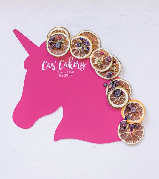 Cas' Cakery Origional Size Template - Unicorn Head