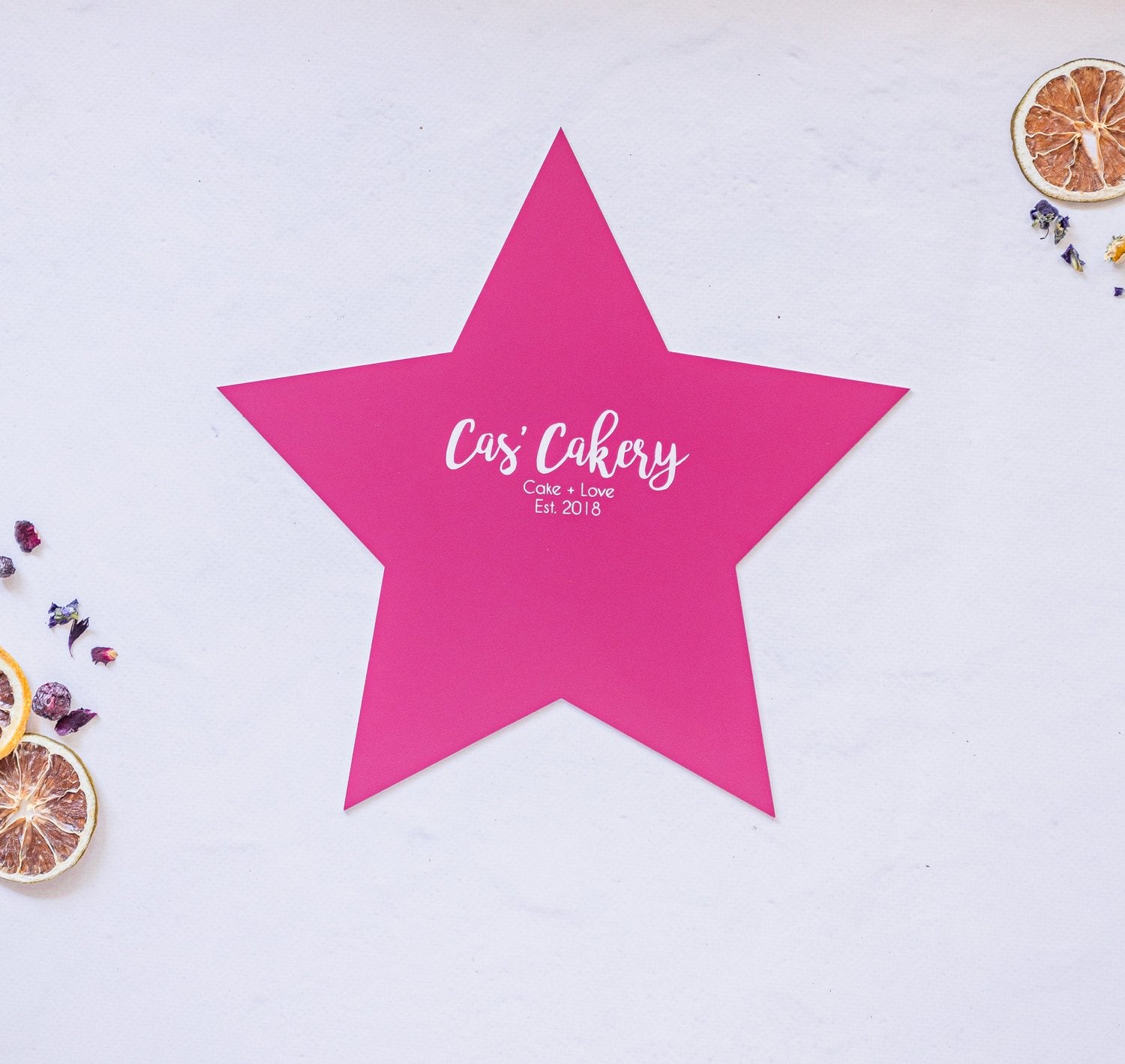 Cas' Cakery Origional Size Template - Star – Across The Board Cake ...