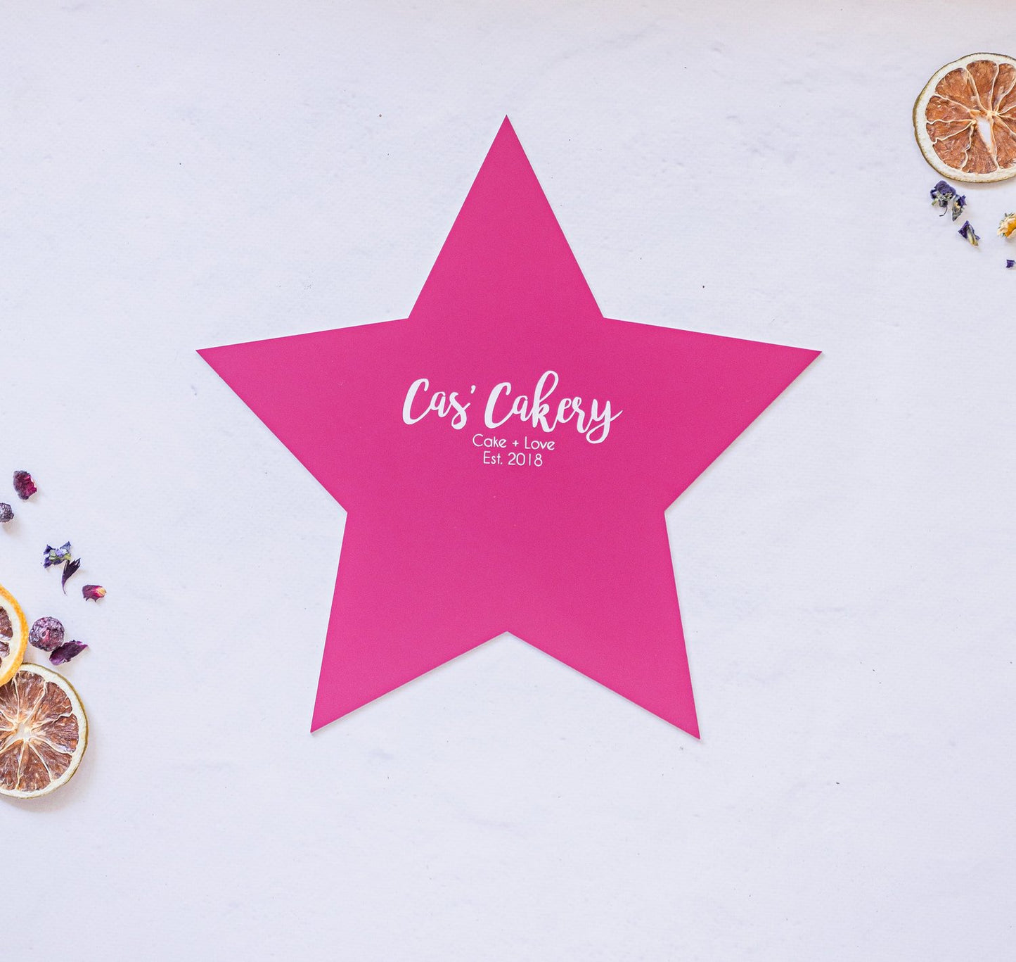 Cas' Cakery Origional Size Template - Star