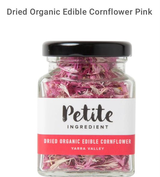 Petite Ingredients - Dried Organic Edible Cornflower Pink
