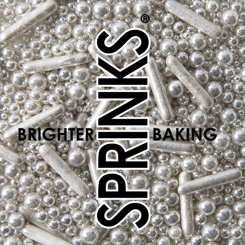 500G BUBBLE & BOUNCE SILVER SPRINKLES - BY SPRINKS