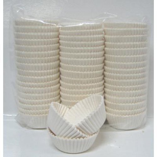 Cup Cake Cases White (38 x 21mm) P1000 Baking Cups