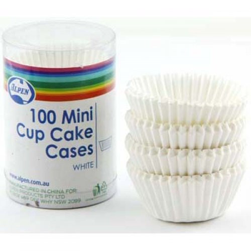 Mini Cup Cake Cases White (30x20mm) P100 Baking cups