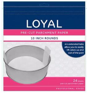 LOYAL PRE-CUT PAPER WITH TABS Round 250mm/10 inch