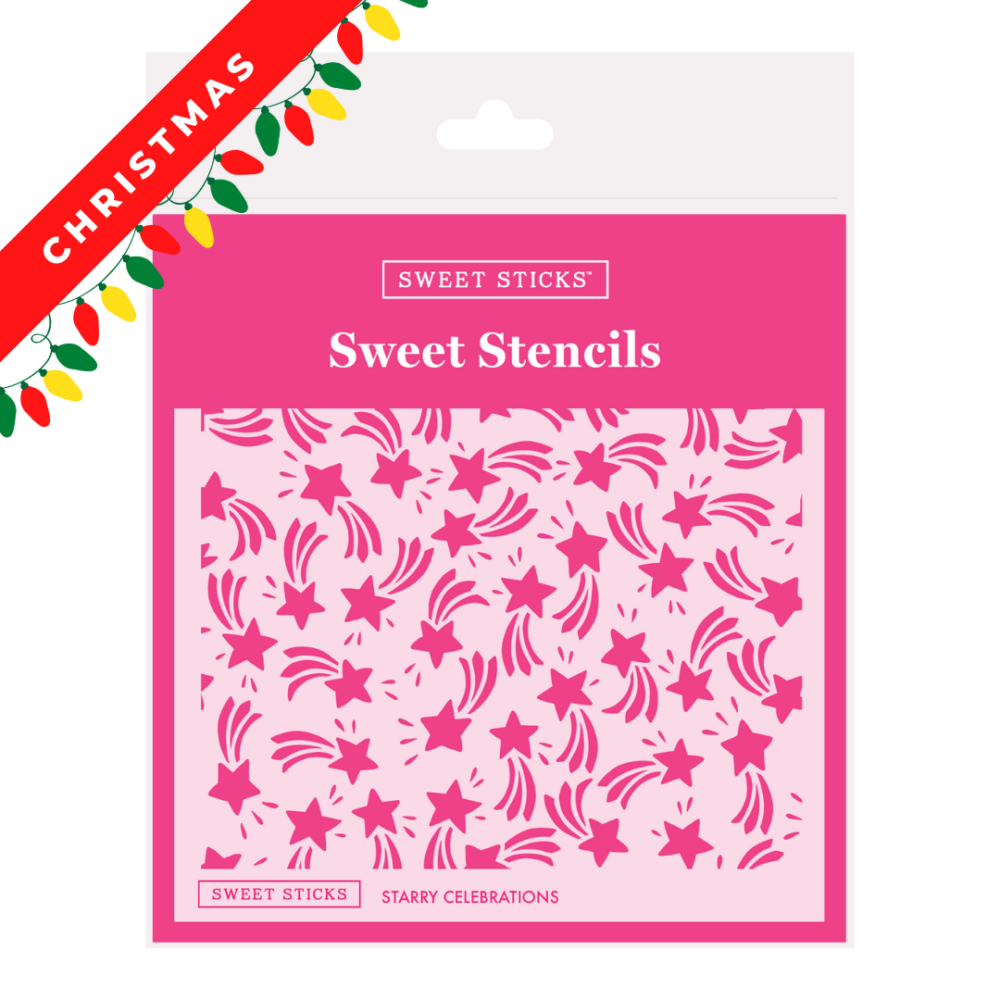 Starry Celebrations Stencil - Sweet Sticks – Across The Board Cake ...