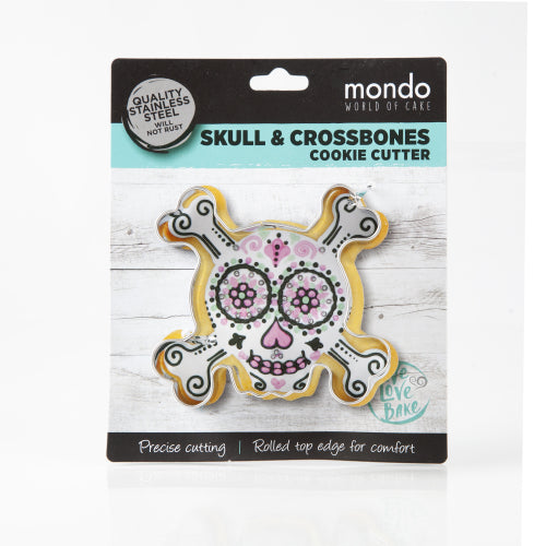 MONDO SKULL AND CROSSBONES COOKIE CUTTER