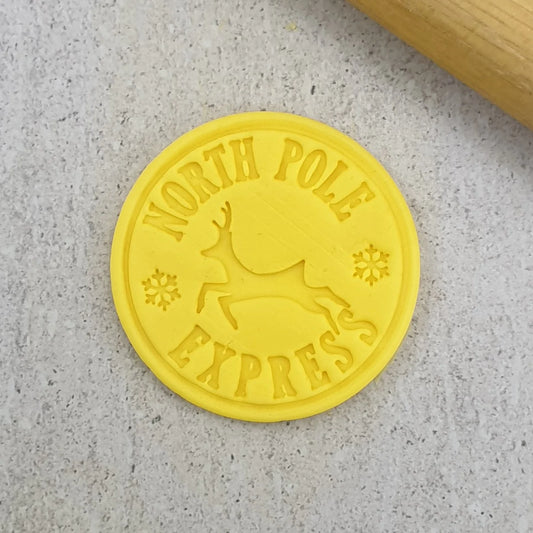 North Pole Express Embosser  Custom Cookie Cutters