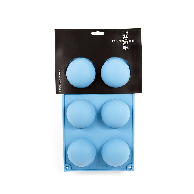 SPRINKS SILICONE MOULD - HALF SPHERE 70MM