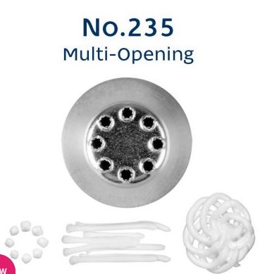 LOYAL No.235 MULTI-OPENING STANDARD S/S Piping Tip
