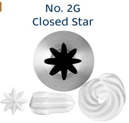 LOYAL No.2G CLOSED STAR MEDIUM S/S Piping Tip