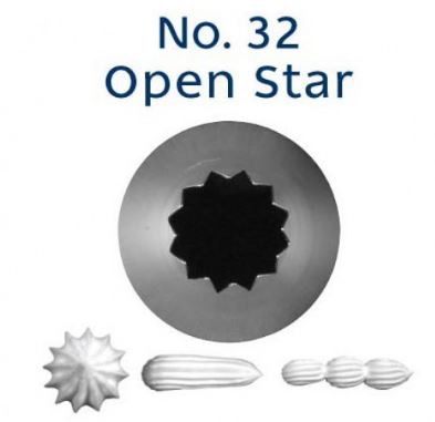 LOYAL No. 32 OPEN STAR STANDARD S/S Piping tip