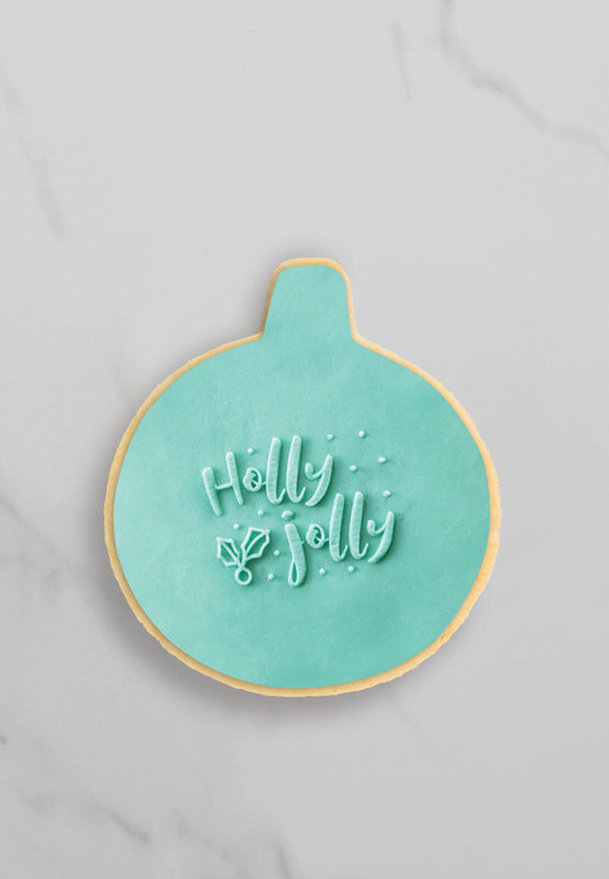 COO KIE EMBOSSER STAMP - HOLLY JOLLY