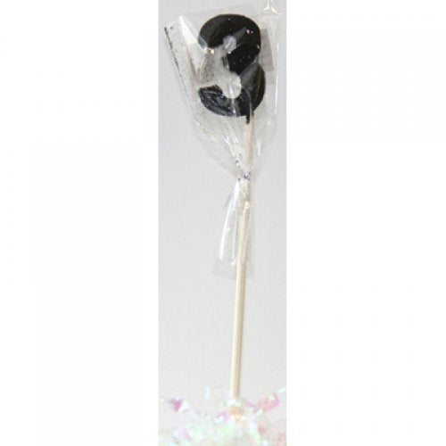 Black Glitter Long Stick Candle #3