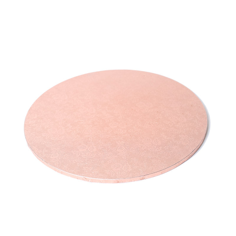 8" ROUND Masonite Cake Board ROSE GOLD - Bake Group