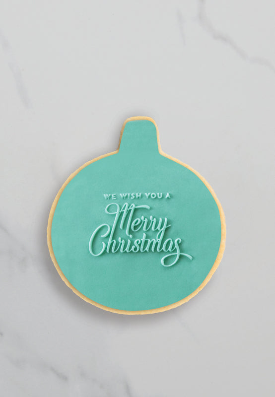 COO KIE EMBOSSER STAMP - WE WISH YOU A MERRY CHRISTMAS