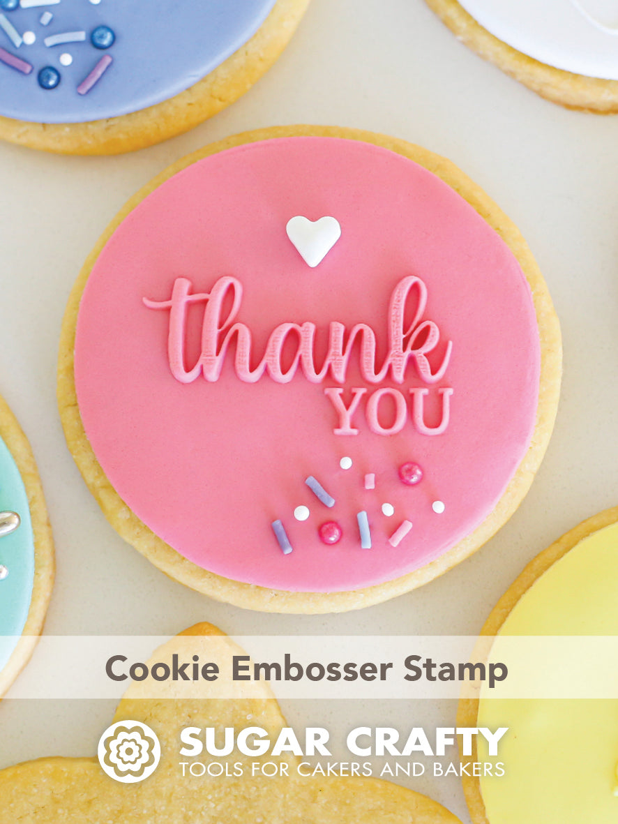 COOKIE EMBOSSER STAMP - THANK YOU