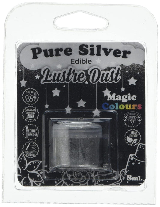 Magic Colours Lustre Dust Pure Silver 7ml