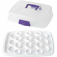 Wilton Oblong Cake and Cupcake Carrier - Cupcake Container - Walmart.com