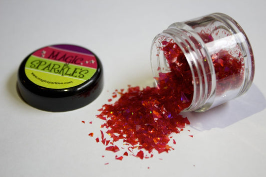 GARNET RED - 2 GRAMS - MAGIC SPARKLES - 100% edible glitter