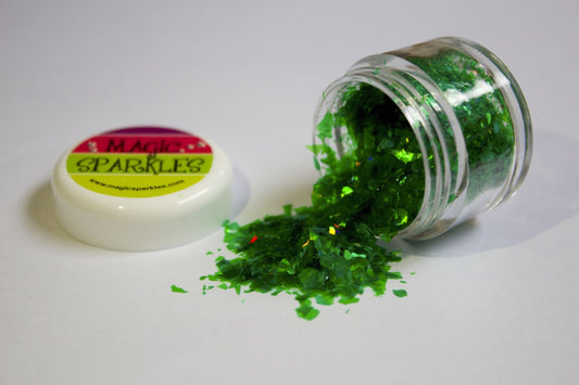 GREEN - 2 GRAMS - MAGIC SPARKLES - 100% edible glitter